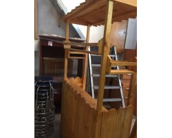 THANH LÝ QUẦY GỖ THÔNG CAFE 1M